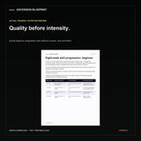 athletic Blueprint preview. Digital download; actual completed guide and tool previews.