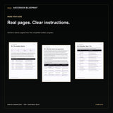 complete Blueprint inside. Digital download; actual completed guide and tool previews.