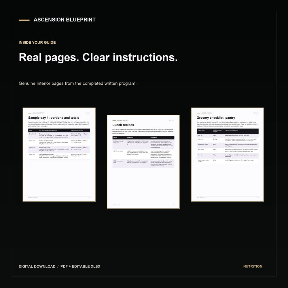 Actual completed PDF pages and tools