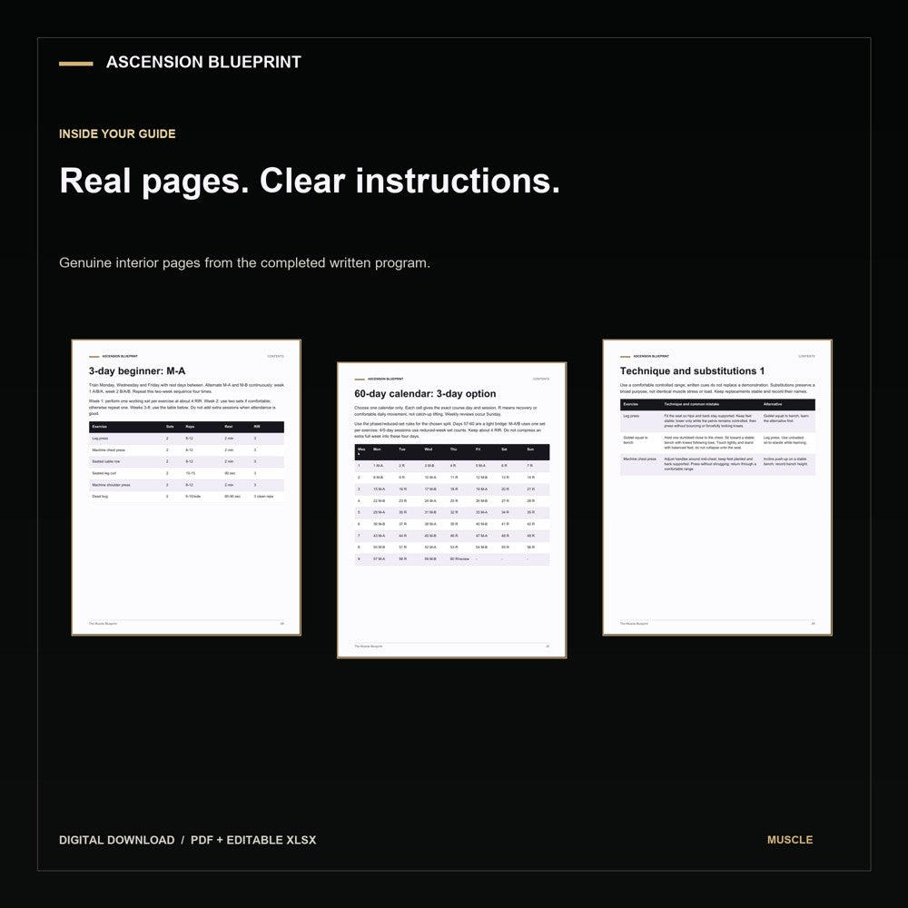 Actual completed PDF pages and tools